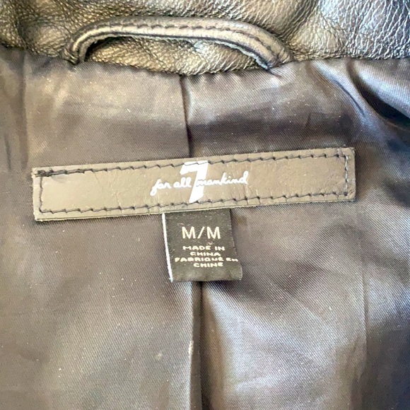 7 for all mankind LEATHER jacket - Picture 5 of 5